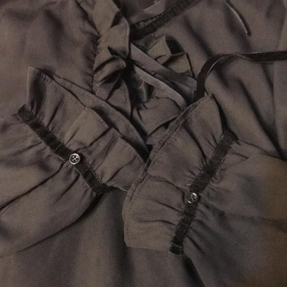 Black silky feeling dress for any occasion. - Picture 3 of 3